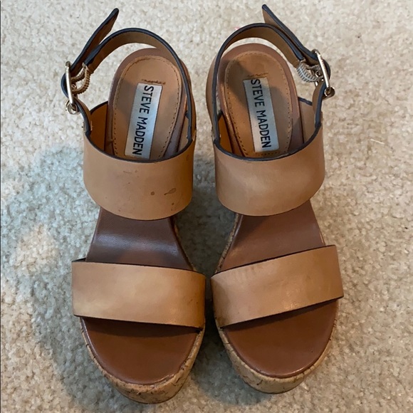 Steve Madden Shoes - Steve Madden Esme Leather Wedges